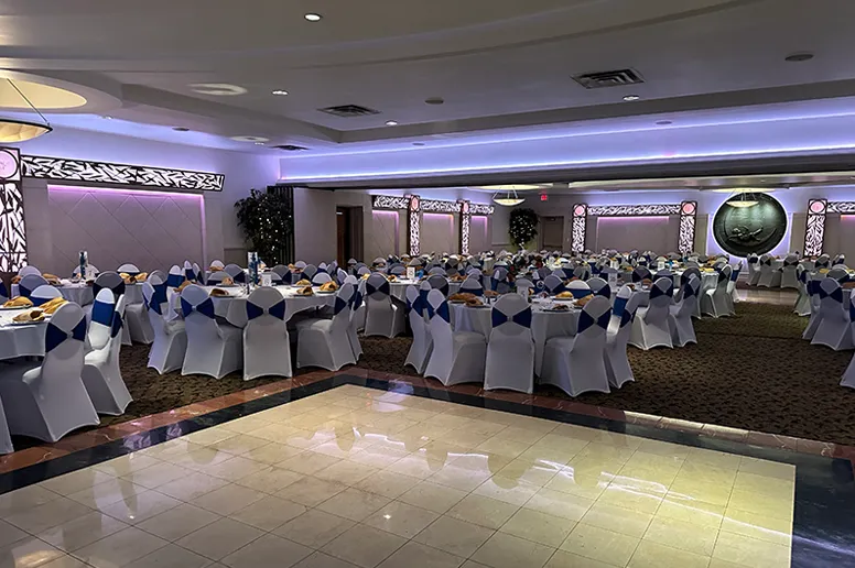 Full Ballroom with Shot of Dance Floor at Arnaldos Banquet Center